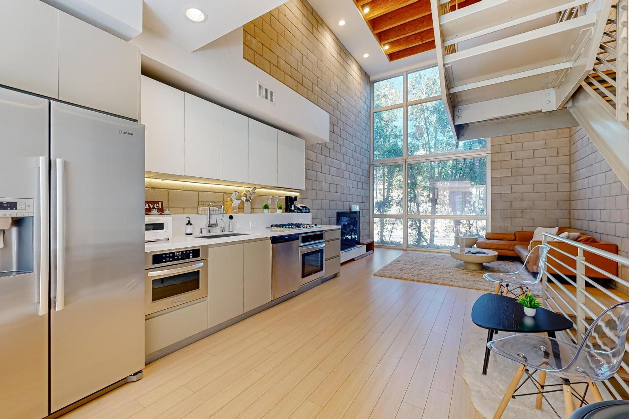 Modern Loft-Style Townhouse In Los Angeles Luaran gambar